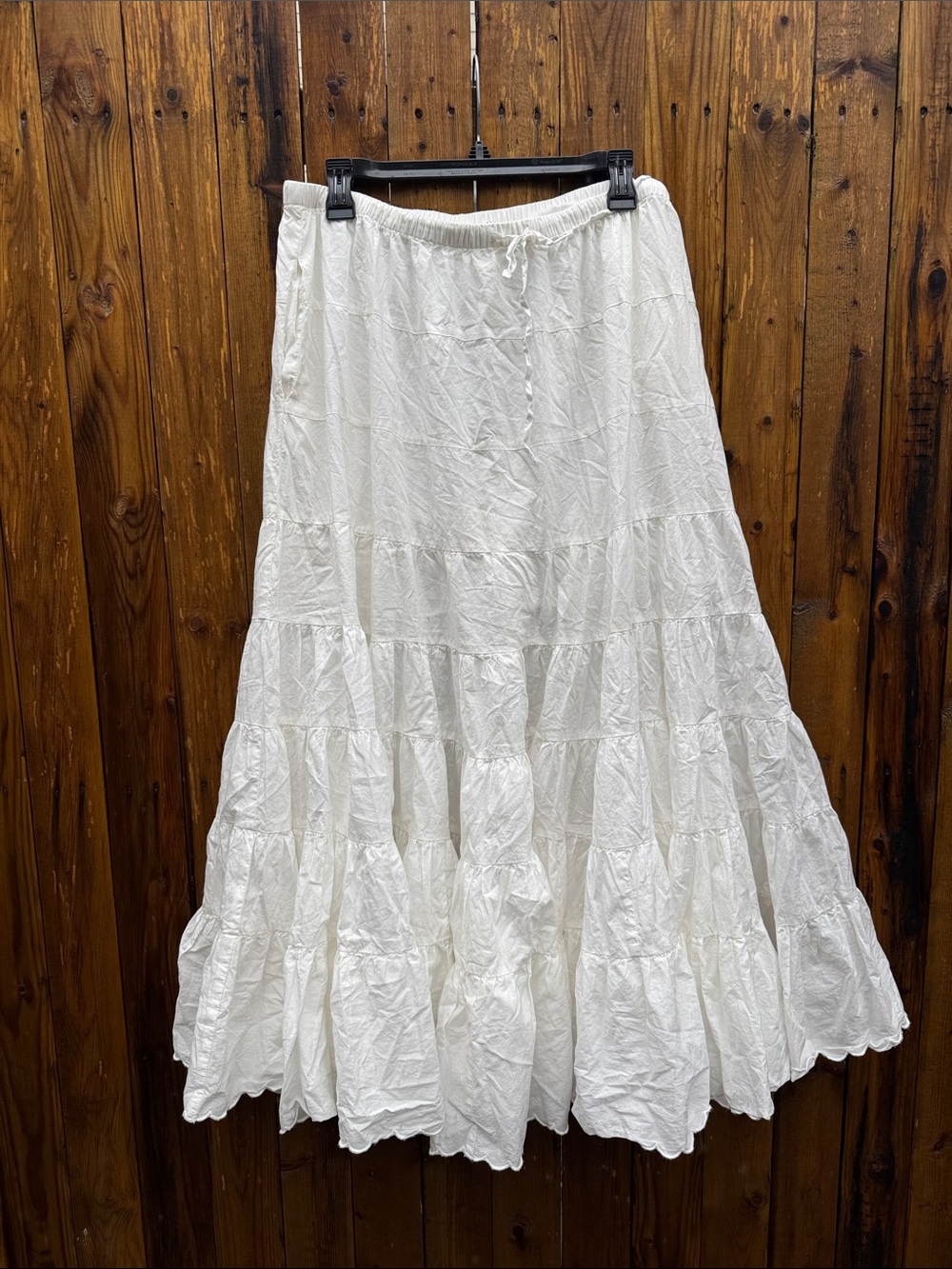 Christy dawn the Darby White Tiered Maxi Skirt - Picture 2 of 10